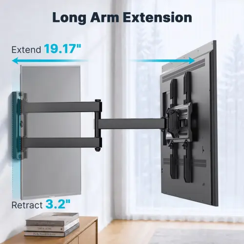 Soporte de Pared MountFTV Full Motion para TV de 26 a 65 Pulgadas, 88 lb, Brazo Largo y VESA 400x400's photo #4